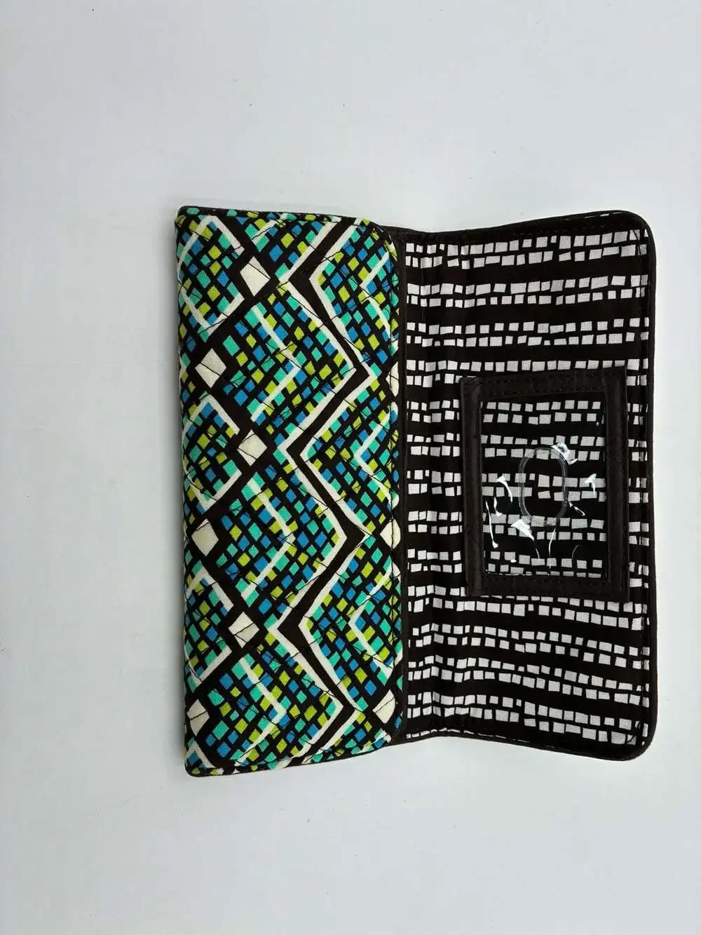 Vera Bradley Rain Forest RFID Trifold Wallet - Picture 2 of 7